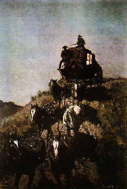 Frederick Remington Old Stage Coach of the Plains
